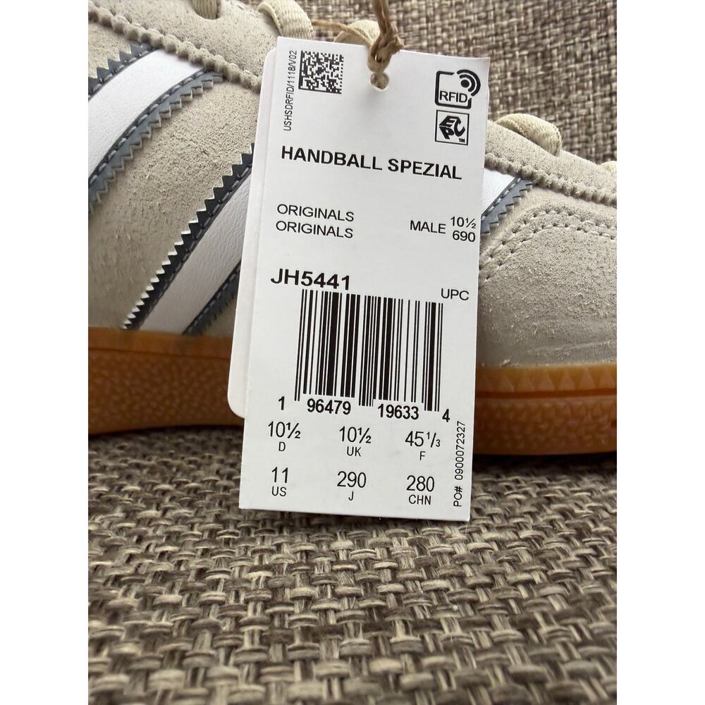 Adidas Handball Spezial Alumina Cloud White Grey Three Men’s 11 NWT - Picture 4 of 8